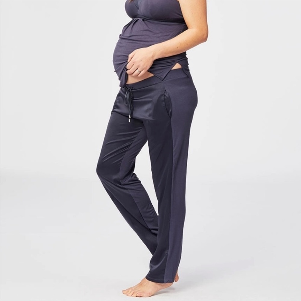 CAKE LINGERIE Gateau Pajama Pant Size XL Charcoal Blue Grey